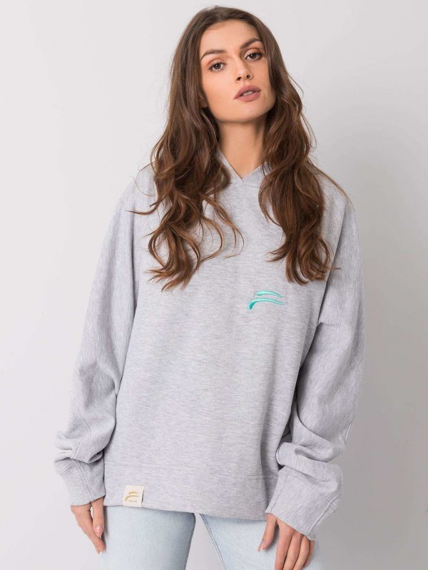 Grey sweatshirt Odette FOR FITNESS