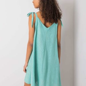 Turquoise Loose Strap Dress Evanthia OCH BELLA