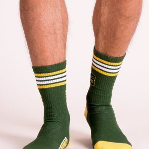 Green & Yellow Men's Sports Socks