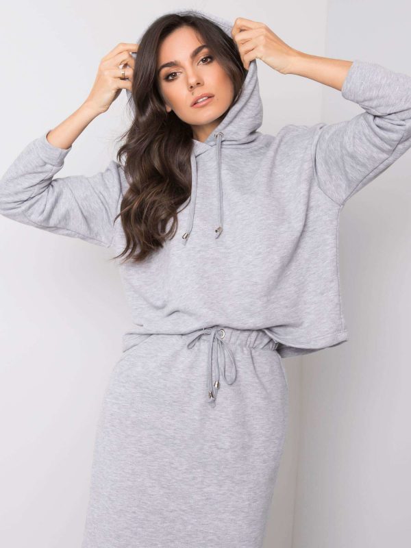 Grey melange set Alishia RUE PARIS