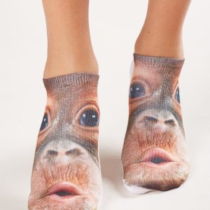 Socks footer with print