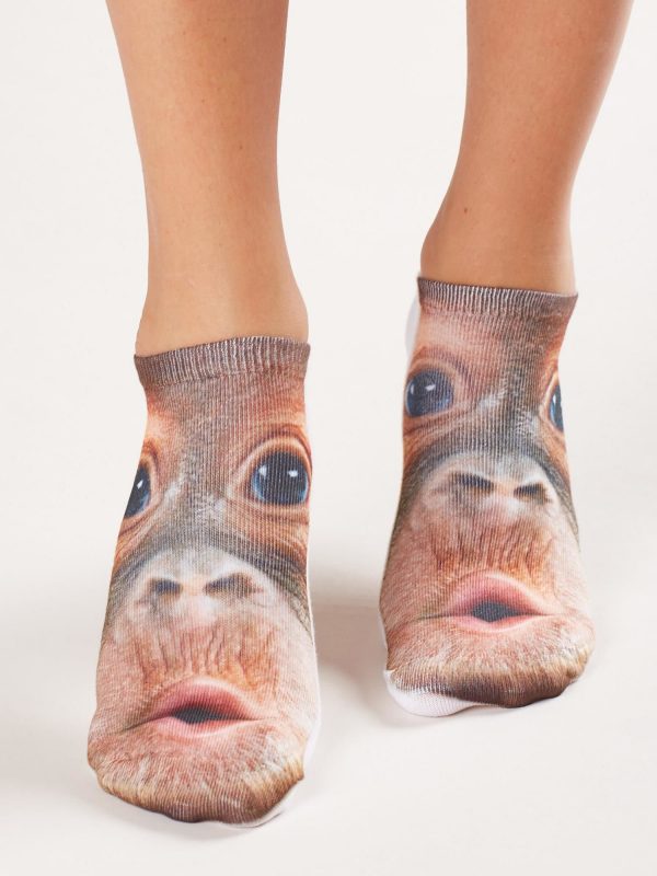 Socks footer with print