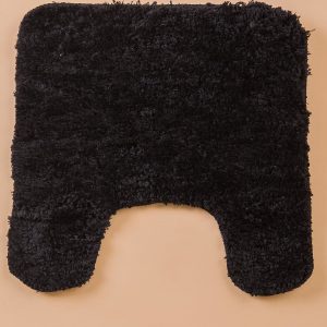 Black Bathroom Rug