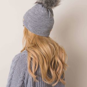 Gray winter hat RUE PARIS