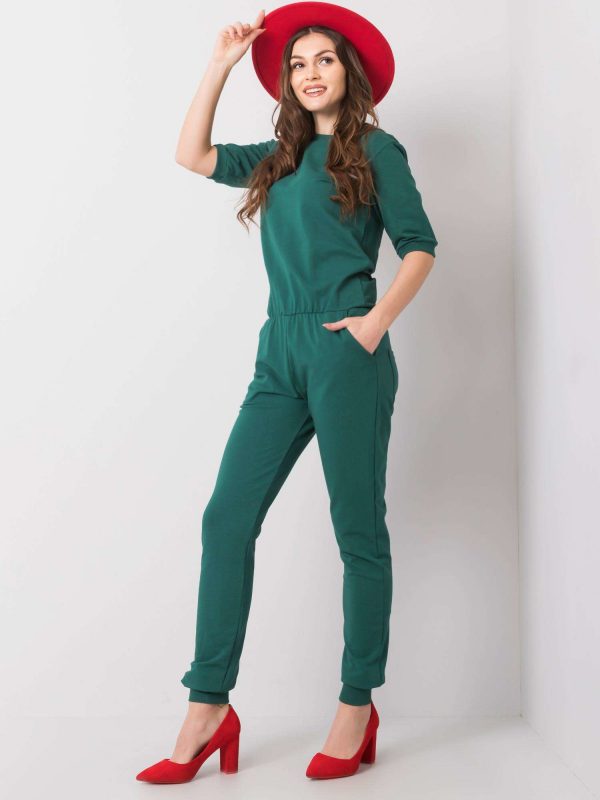 Dark green jumpsuit Ilina