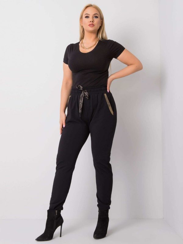 Ericca Plus Size Black Pants