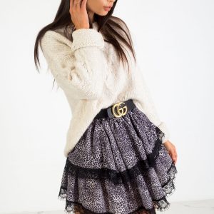 Grey-Black Flyer Skirt