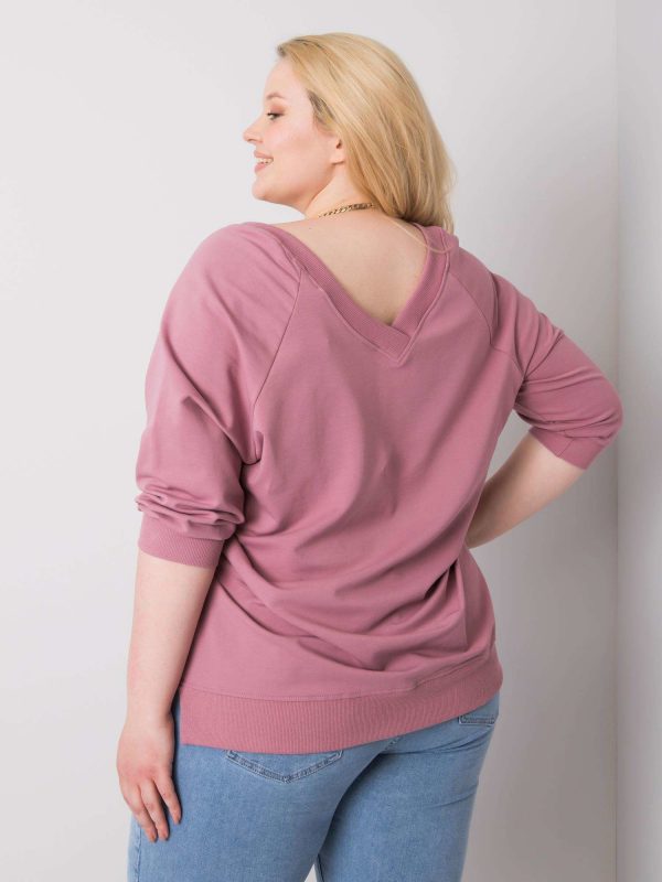 Dirty pink sweatshirt plus size Alexandria