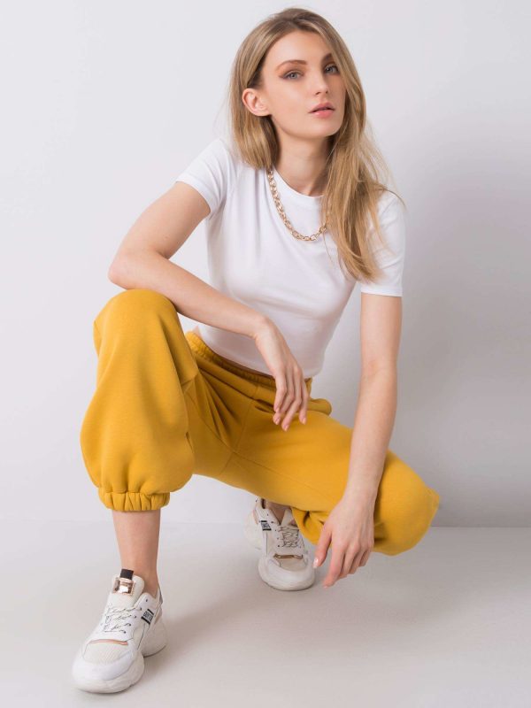 Mariposa RUE PARIS mustard sweatpants