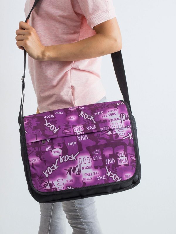 Black & Purple Shoulder Bag