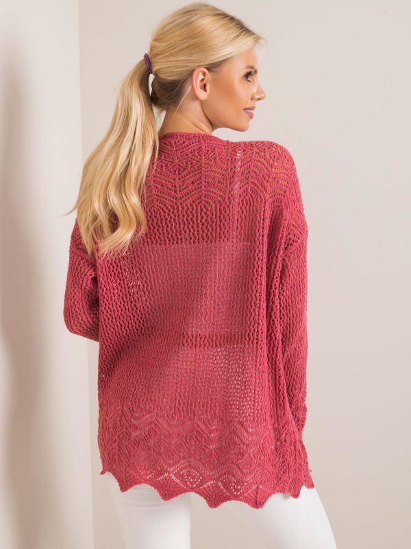 Raspberry sweater Francesca RUE PARIS