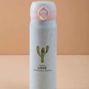 Mint thermos with print