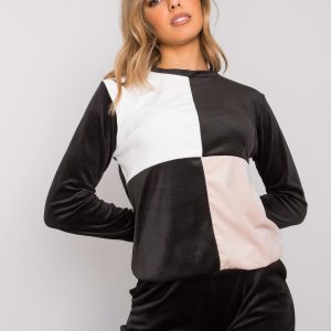 Women's black and white velour set Callani