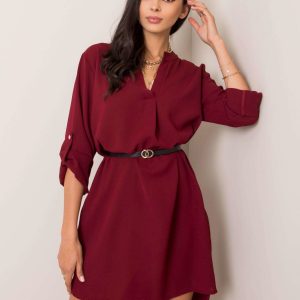 Burgundy dress Stella