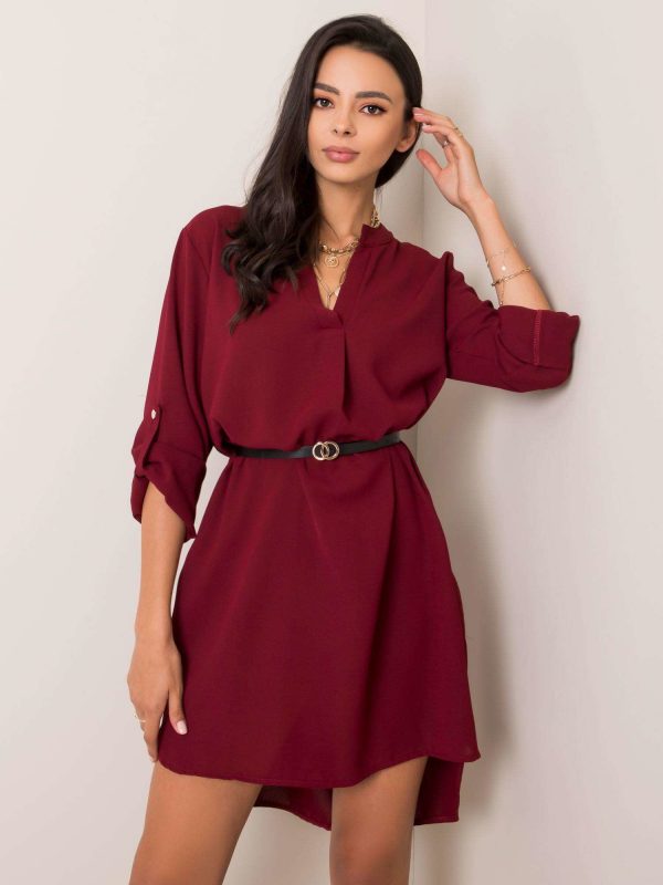 Burgundy dress Stella