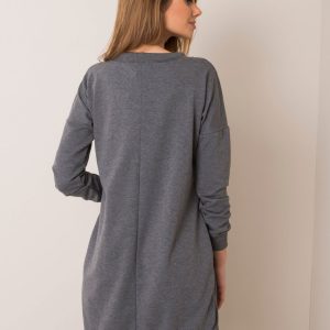 Dark grey melange dress Nessa RUE PARIS