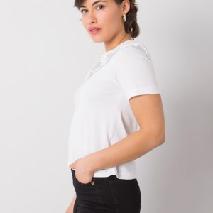 White blouse with collar Kaysie RUE PARIS