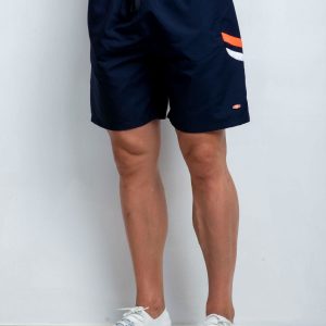 Navy Blue Plus Size Men's Shorts Aiming