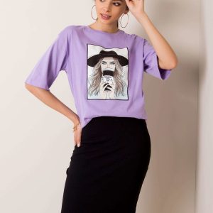 Purple t-shirt Madame RUE PARIS