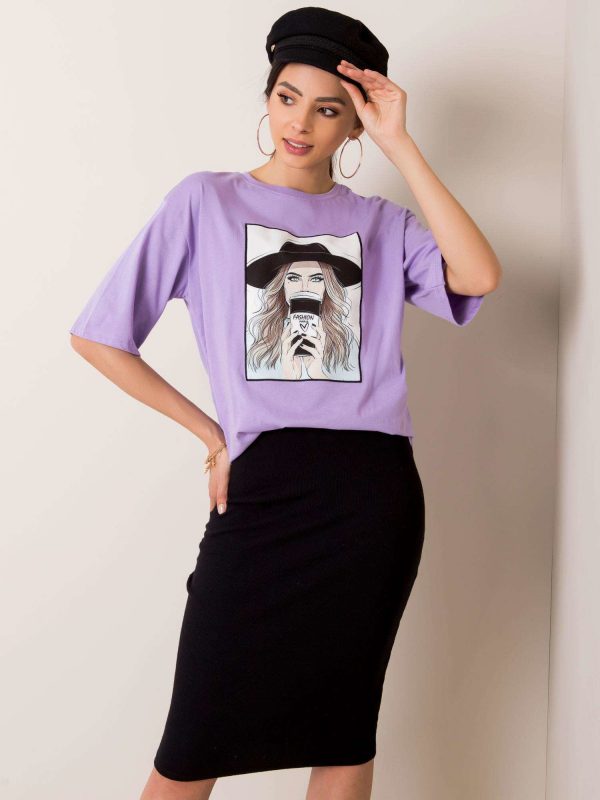 Purple t-shirt Madame RUE PARIS