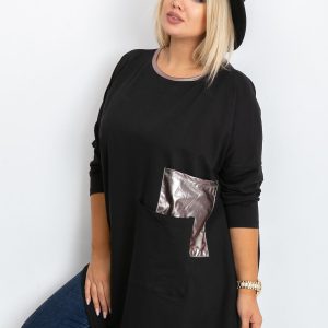 Black tunic plus size Magnify