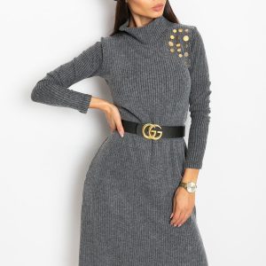 Dark Grey Una Dress