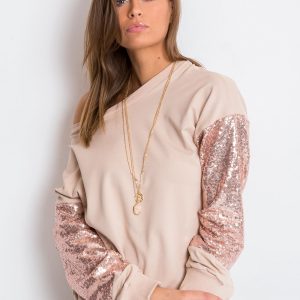 Beige Mirror Sweatshirt