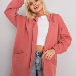 Dirty pink padded sweatshirt Lily