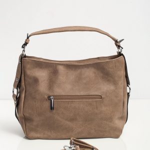 Dark Beige City Bag with Detachable Strap