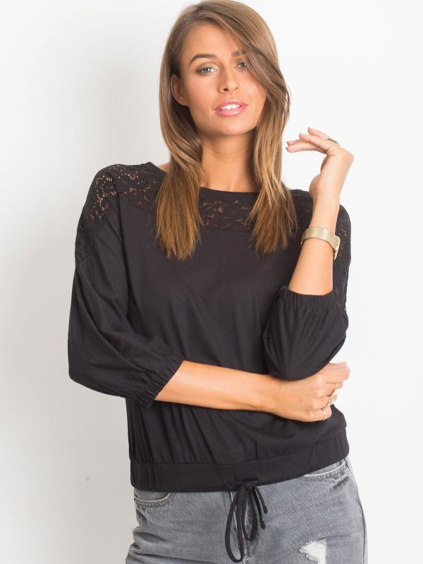 RUE PARIS Black blouse Maya