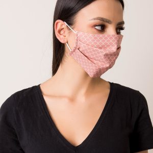 Dirty pink double-layer mask