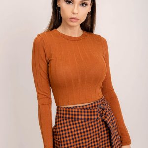 BSL Brick fitted blouse