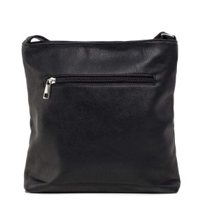 Black handbag with pockets