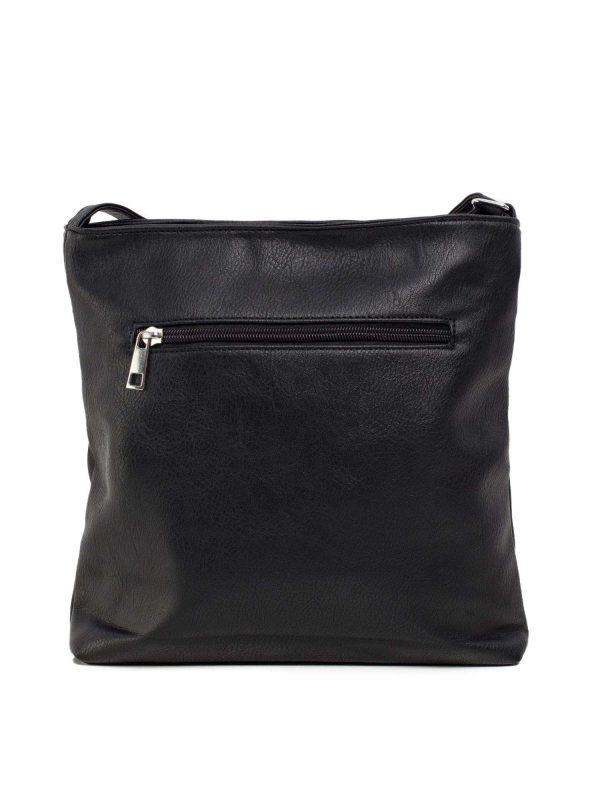 Black handbag with pockets