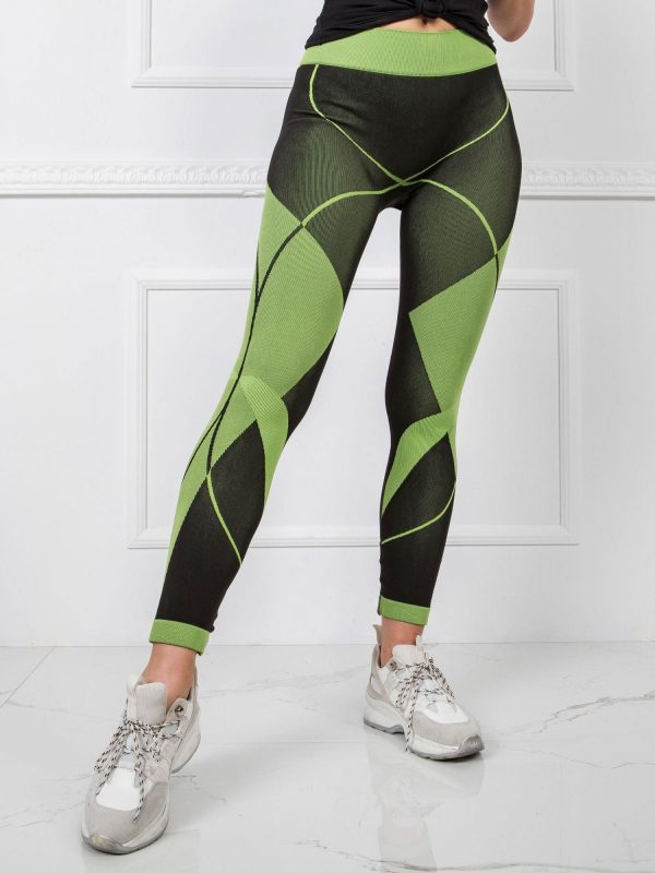 Black and Green Etta Leggings