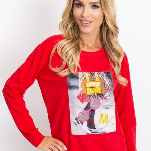 Red Fancy Sweatshirt