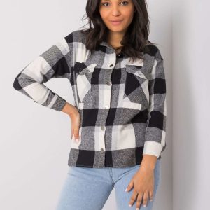 Meriah Black Plaid Shirt