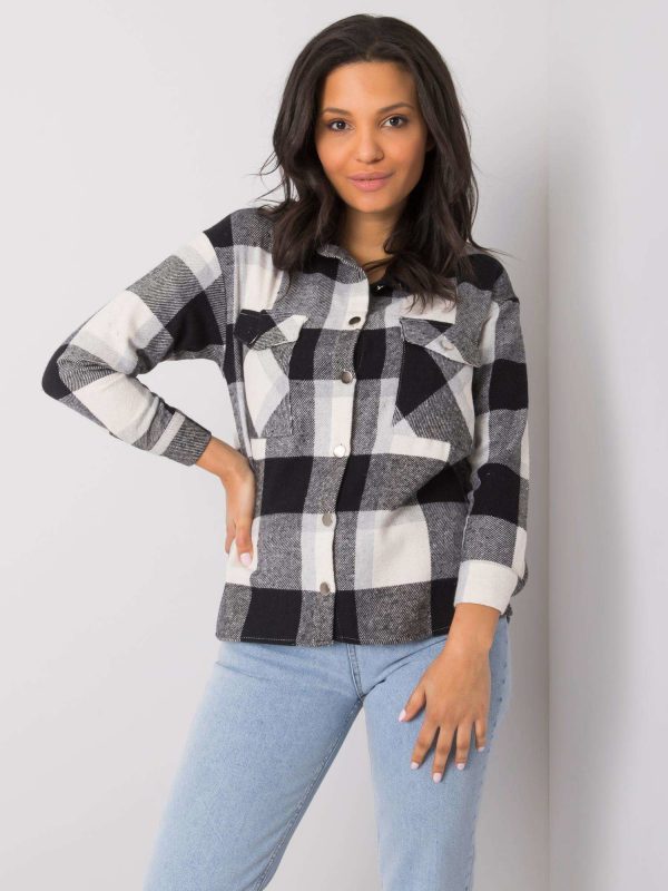 Meriah Black Plaid Shirt