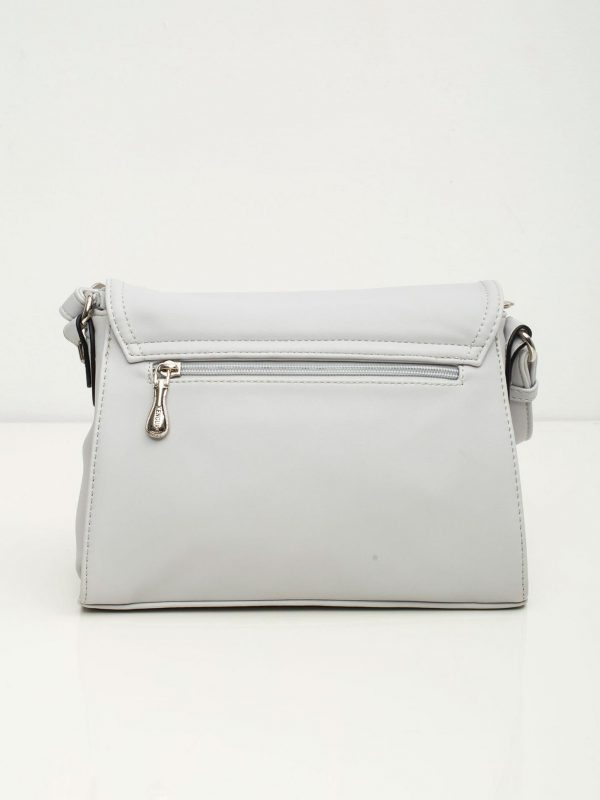 Grey eco-leather women's handbag