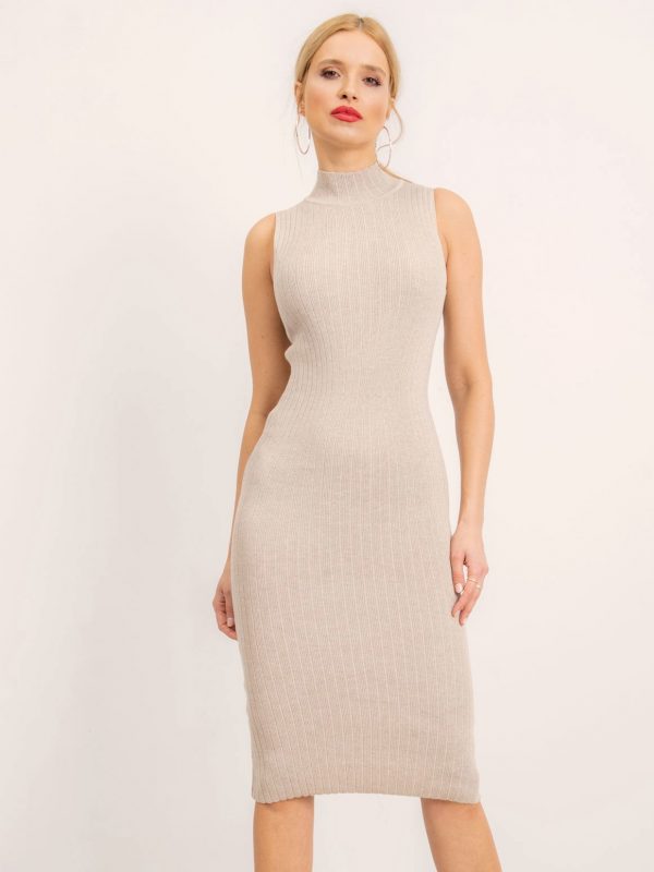 BSL Beige Knitted Dress