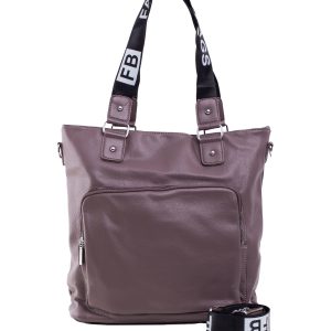 Brown large bag with pocket