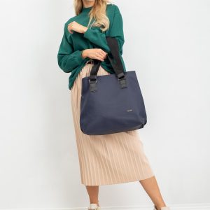 Navy blue shopper bag