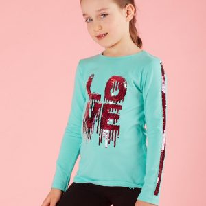 Peppermint children's blouse with sequins