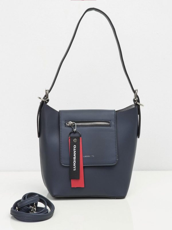 Navy blue flip bag