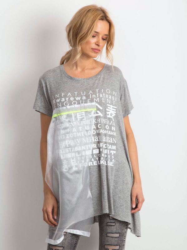 Grey tunic Delicate