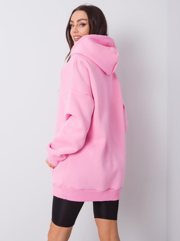 Pink kangaroo sweatshirt Courtney RUE PARIS