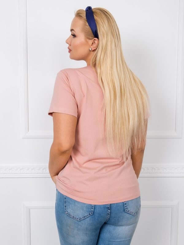 Dirty pink T-shirt plus size Josie