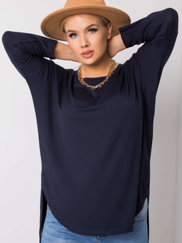 Navy blue blouse Reina