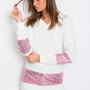 Ecru tunic Sequin