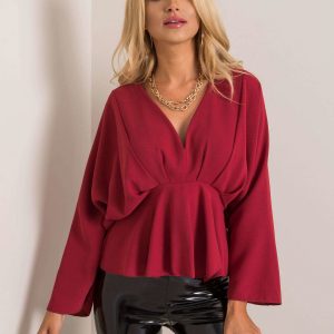 Burgundy blouse Raquela